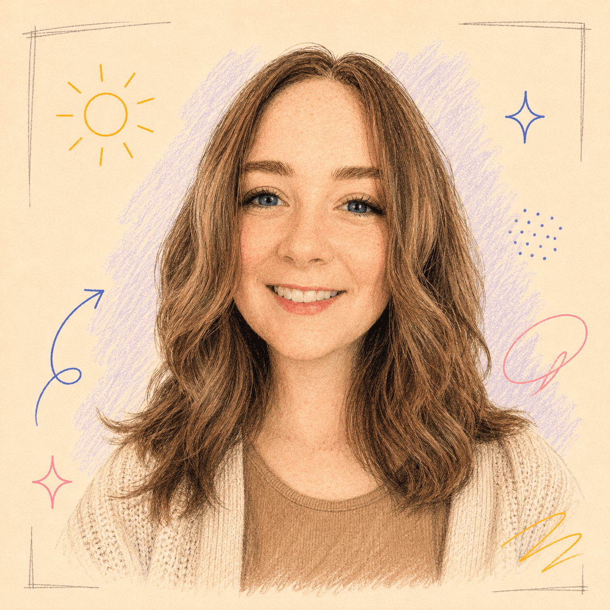 Illustrated portrait of Deb Hartranft