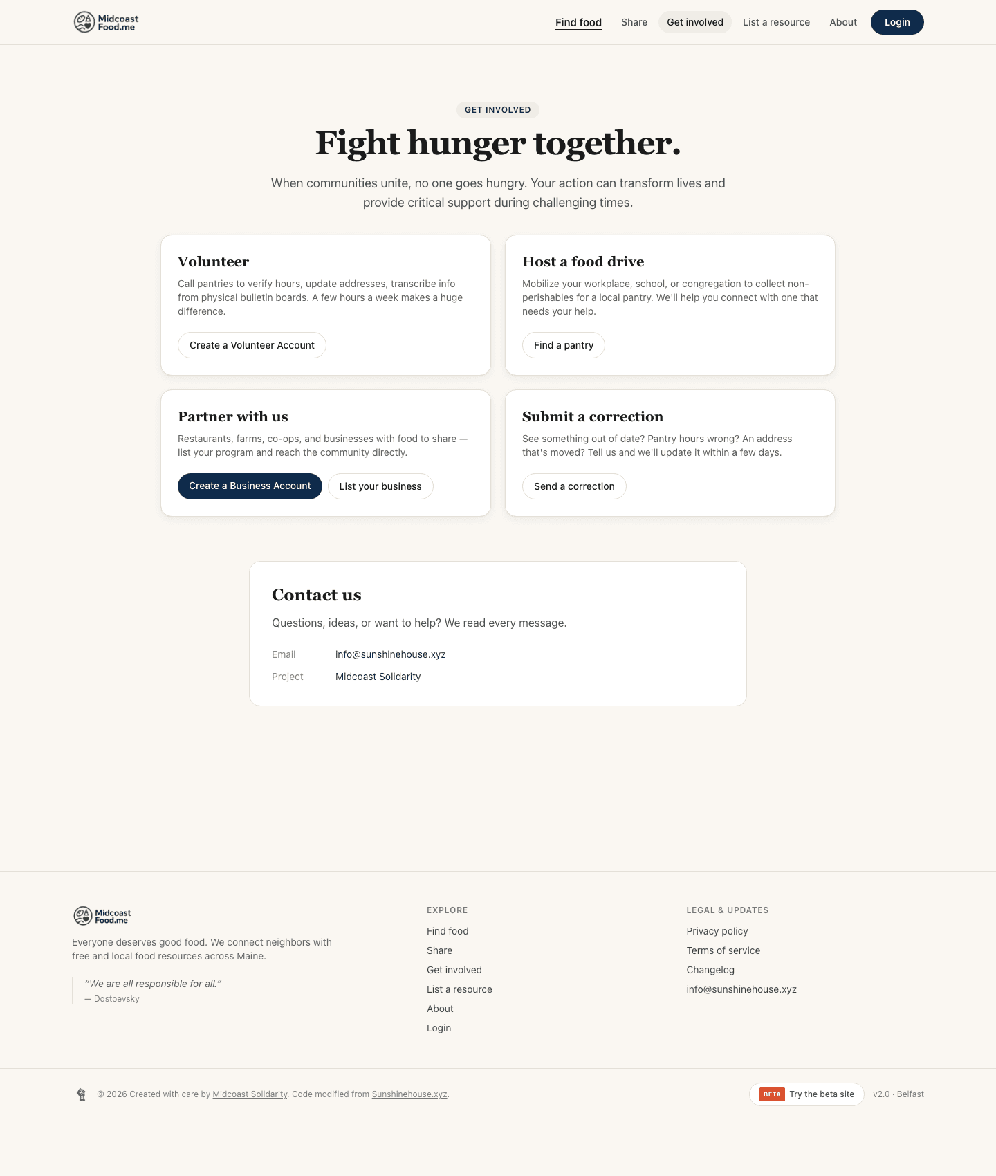 The MidcoastFood.ME get-involved page